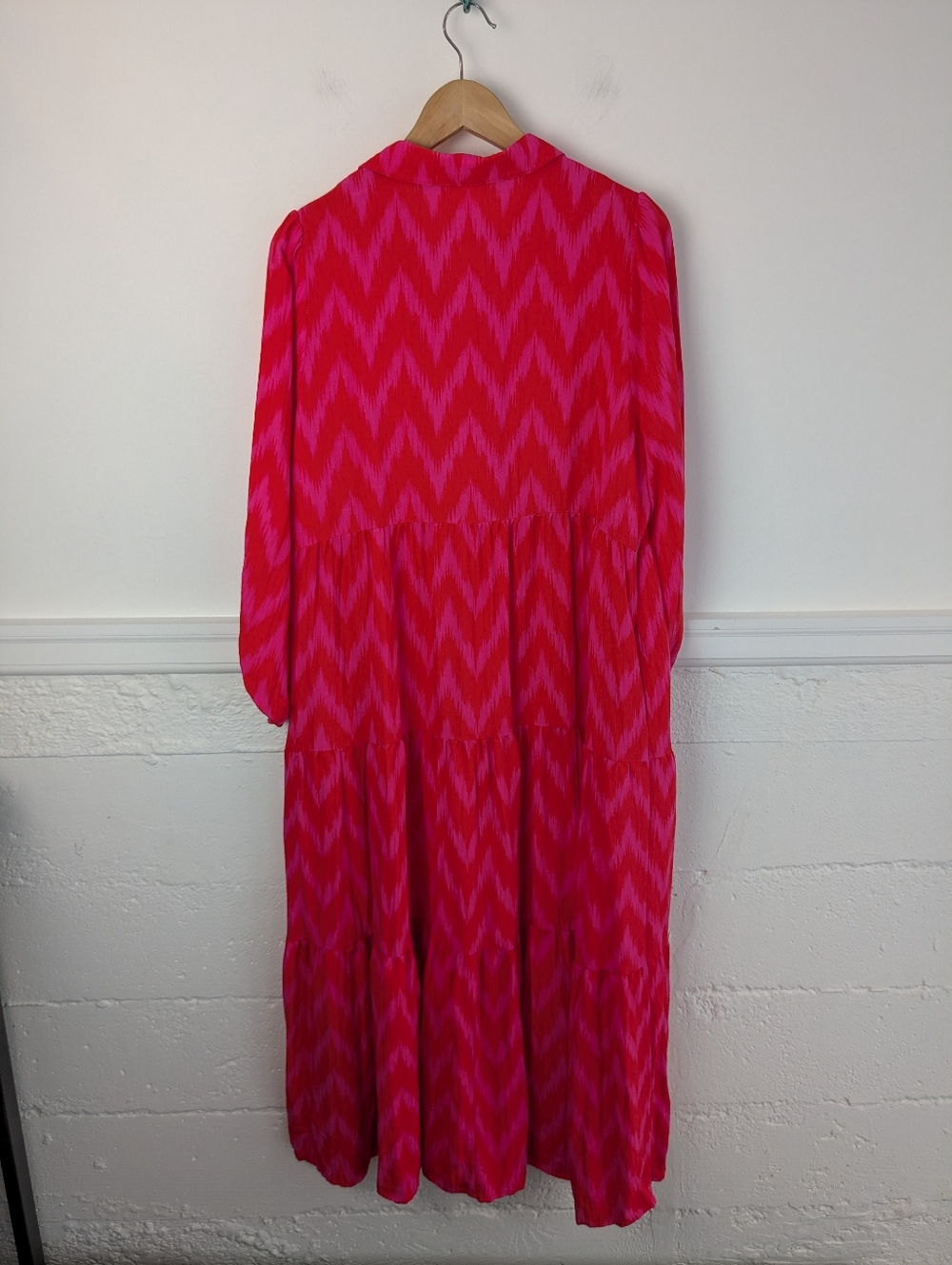 Pomander Place • Hot Pink Ikat Mabel Maxi Dress - Picture 6 of 10
